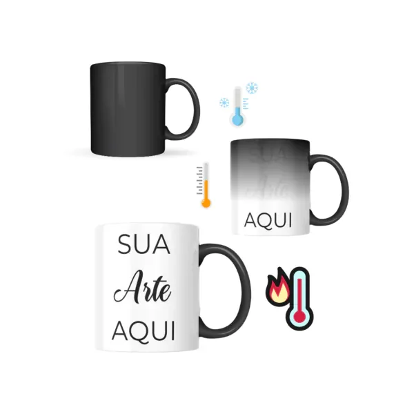 Canecas e caneca mágica personalizados com a sua marca